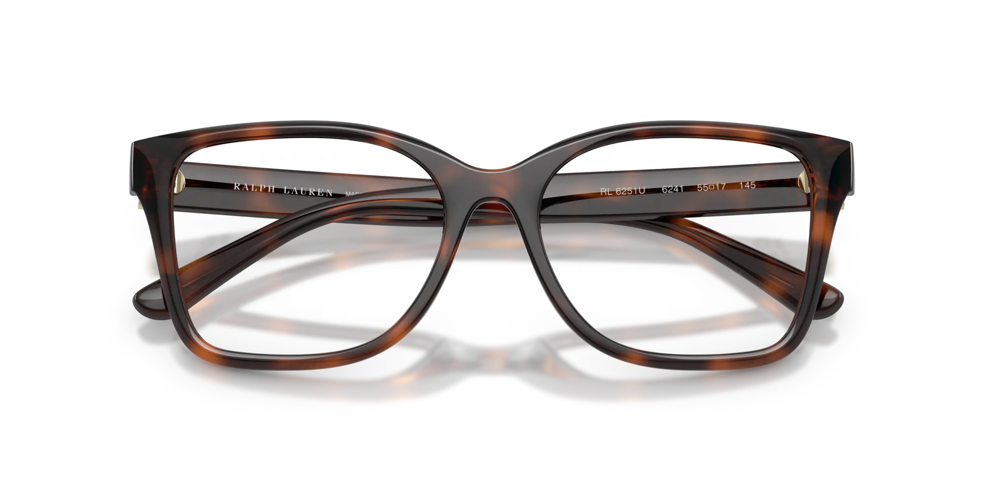 Ralph Lauren RL6251U 6241 Montature da vista Iniettato Tartaruga Squadrata Normale - immagine 2