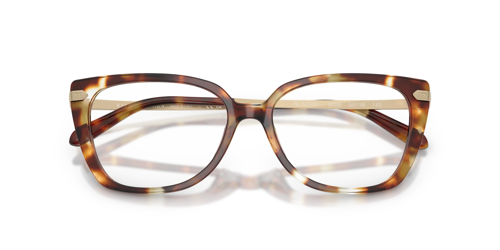 Ralph Lauren RL6250U 6056 Montature da vista Acetato Tartaruga Squadrata Normale - immagine 2