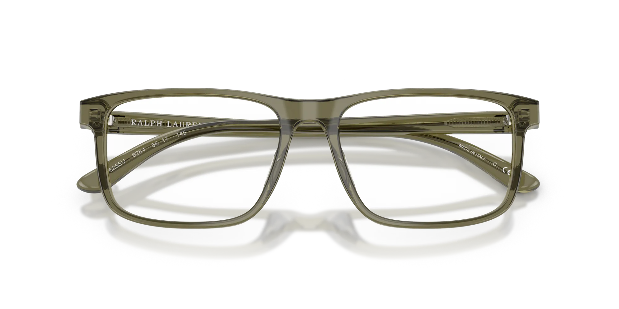 Ralph Lauren RL6225U 6284 Montature da vista Acetato Verde Trasparente Squadrata Normale - immagine 2