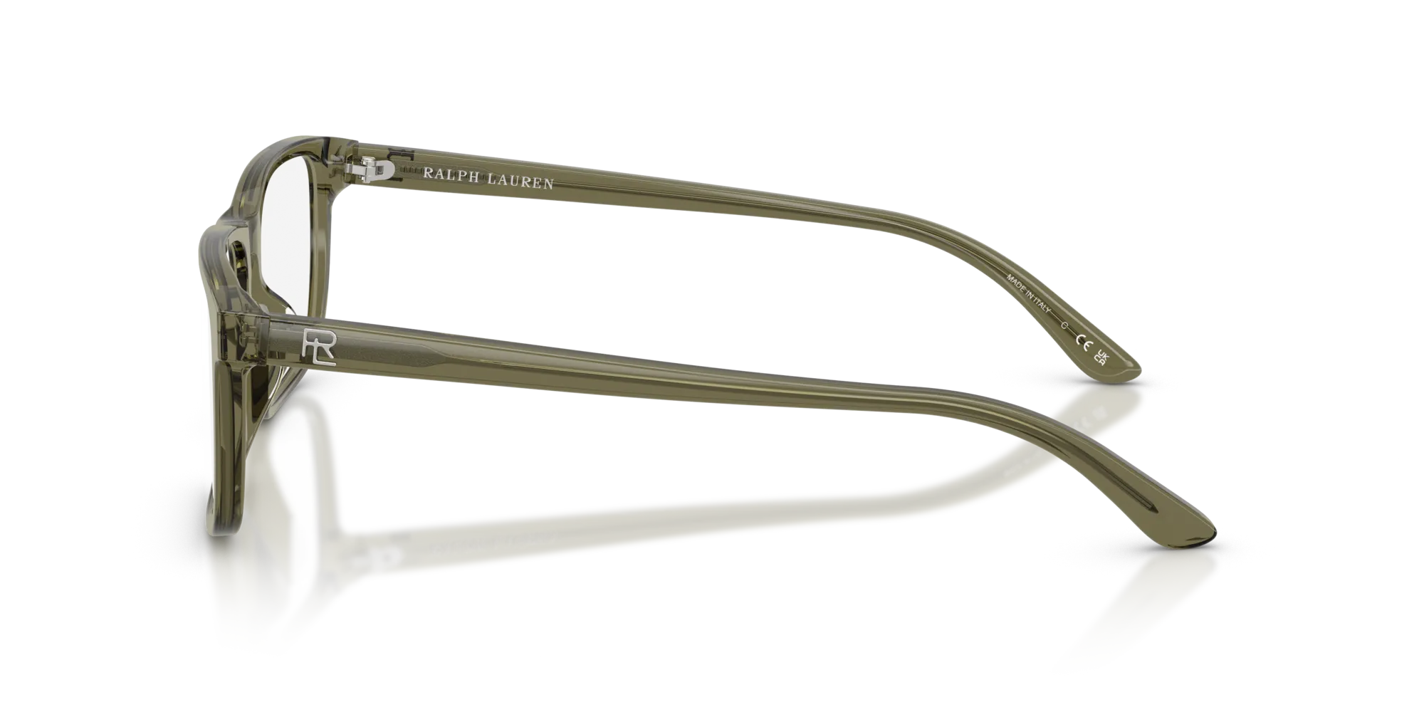 Ralph Lauren RL6225U 6284 Montature da vista Acetato Verde Trasparente Squadrata Normale - immagine 4