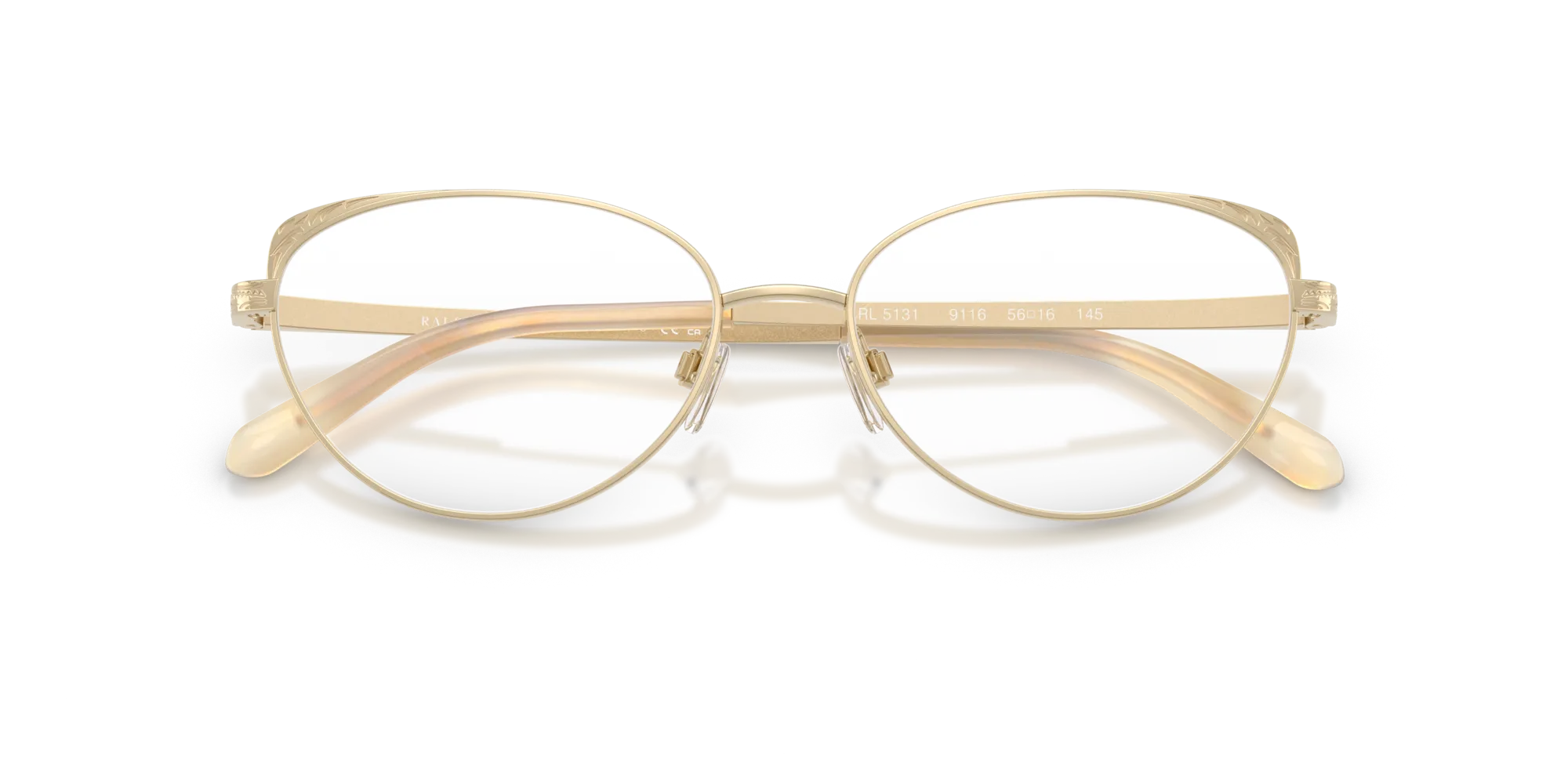 Ralph Lauren RL5131 9116 Montature da vista Acciaio Oro Trasparente Cat Eye Normale - immagine 2