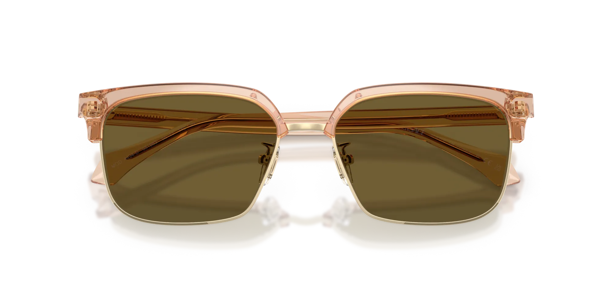 Versace VE4494D 551883 Occhiali da sole Iniettato Marrone Marrone Squadrata Normale - immagine 2