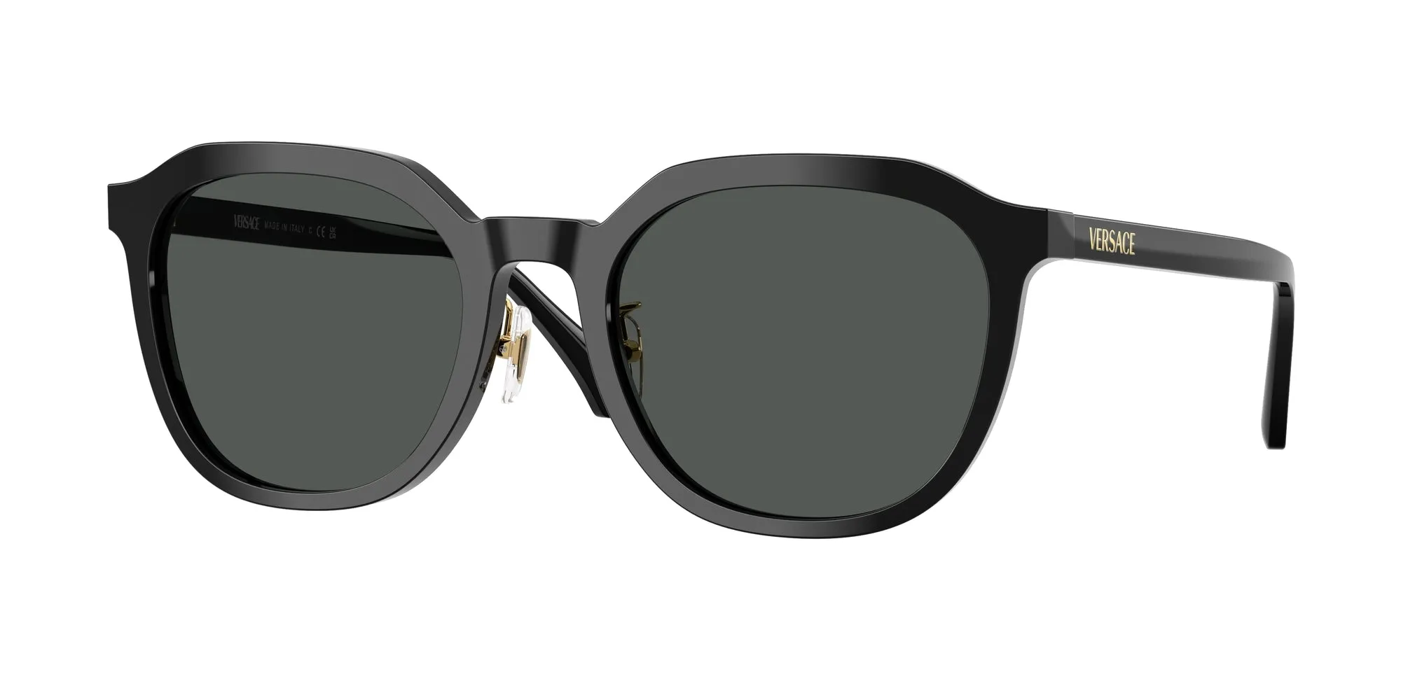 Versace VE4493D GB1/87 Occhiali da sole Acetato Nero Grigio Pantos Normale - immagine 1