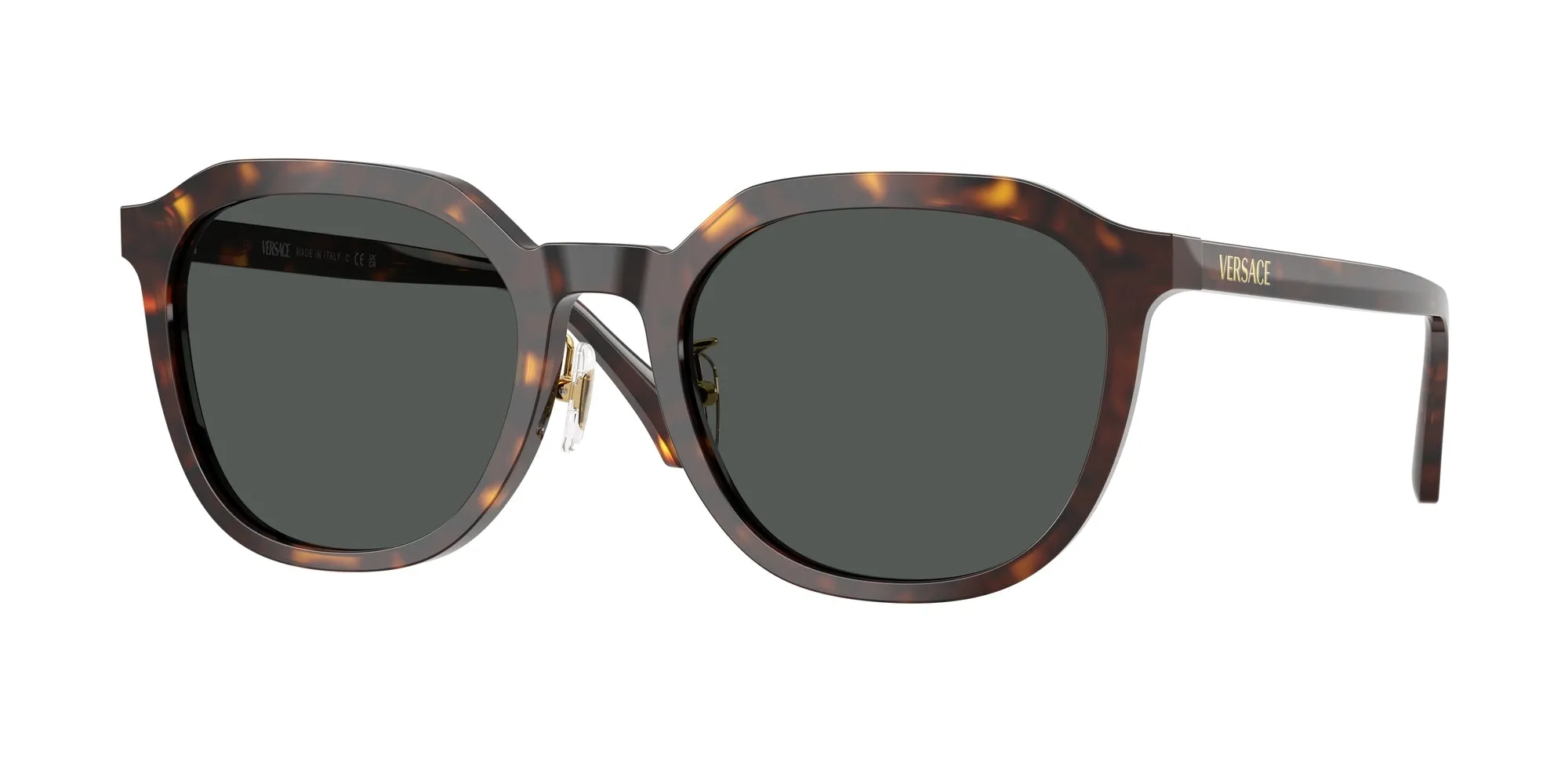 Versace VE4493D 108/87 Occhiali da sole Acetato Marrone Grigio Pantos Normale - immagine 1
