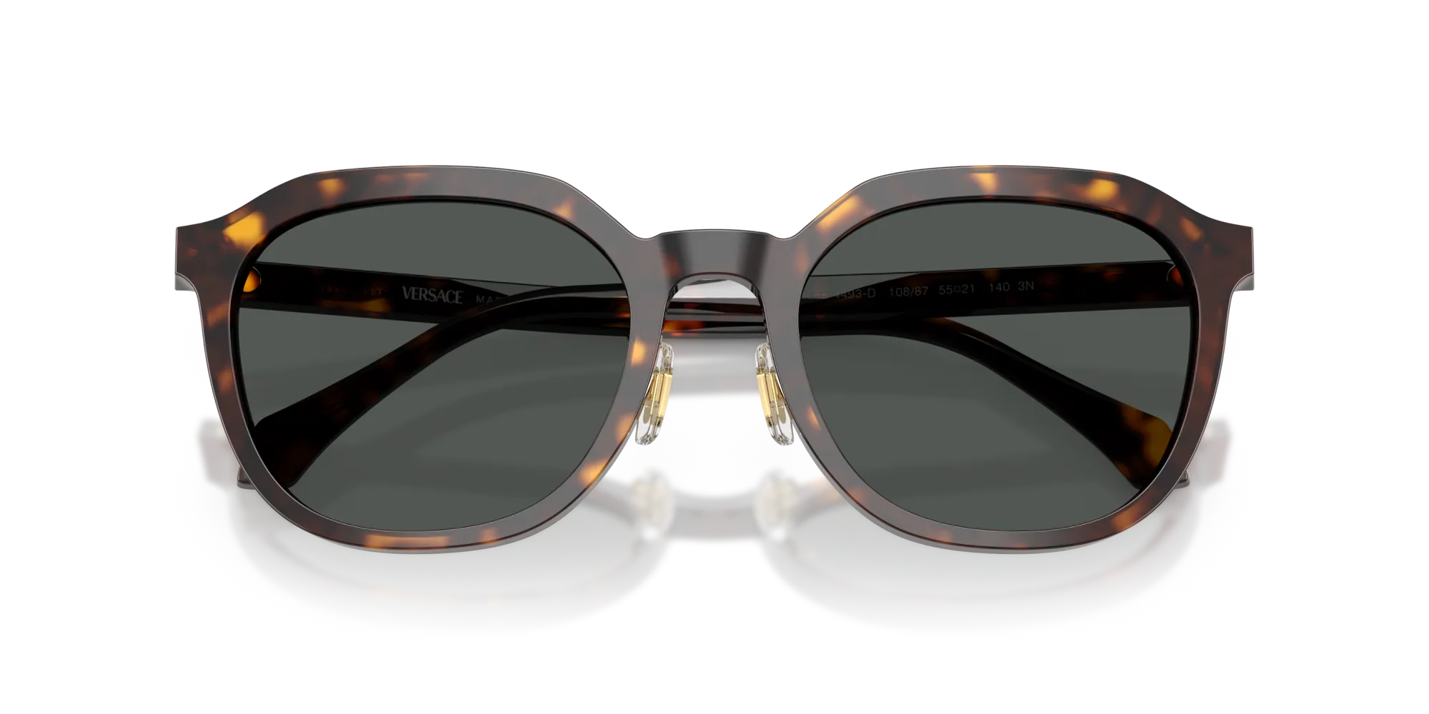 Versace VE4493D 108/87 Occhiali da sole Acetato Marrone Grigio Pantos Normale - immagine 2