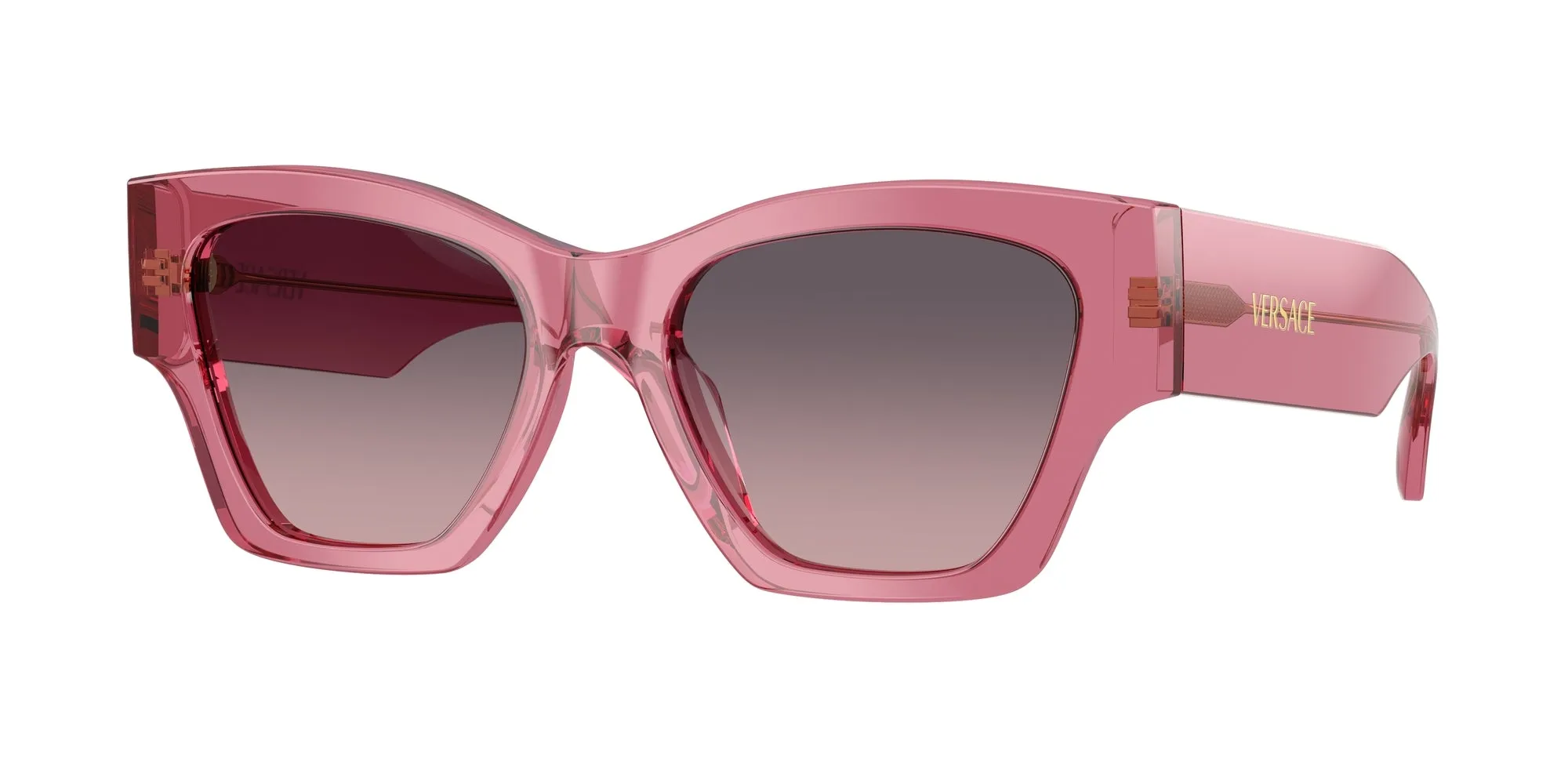 Versace VE4492U 551646 Occhiali da sole Acetato Rosa Rosa Squadrata Normale Sfumato - immagine 1