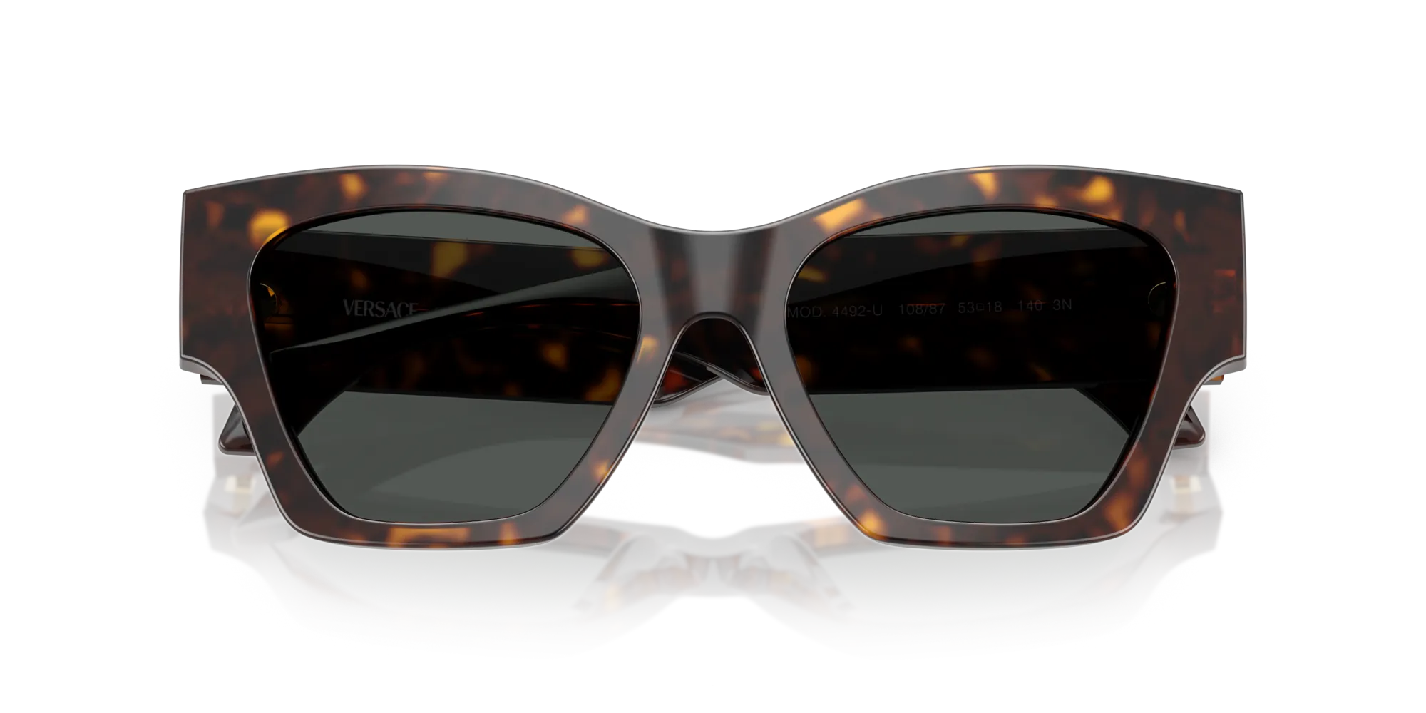 Versace VE4492U 108/87 Occhiali da sole Acetato Marrone Grigio Squadrata Normale - immagine 2