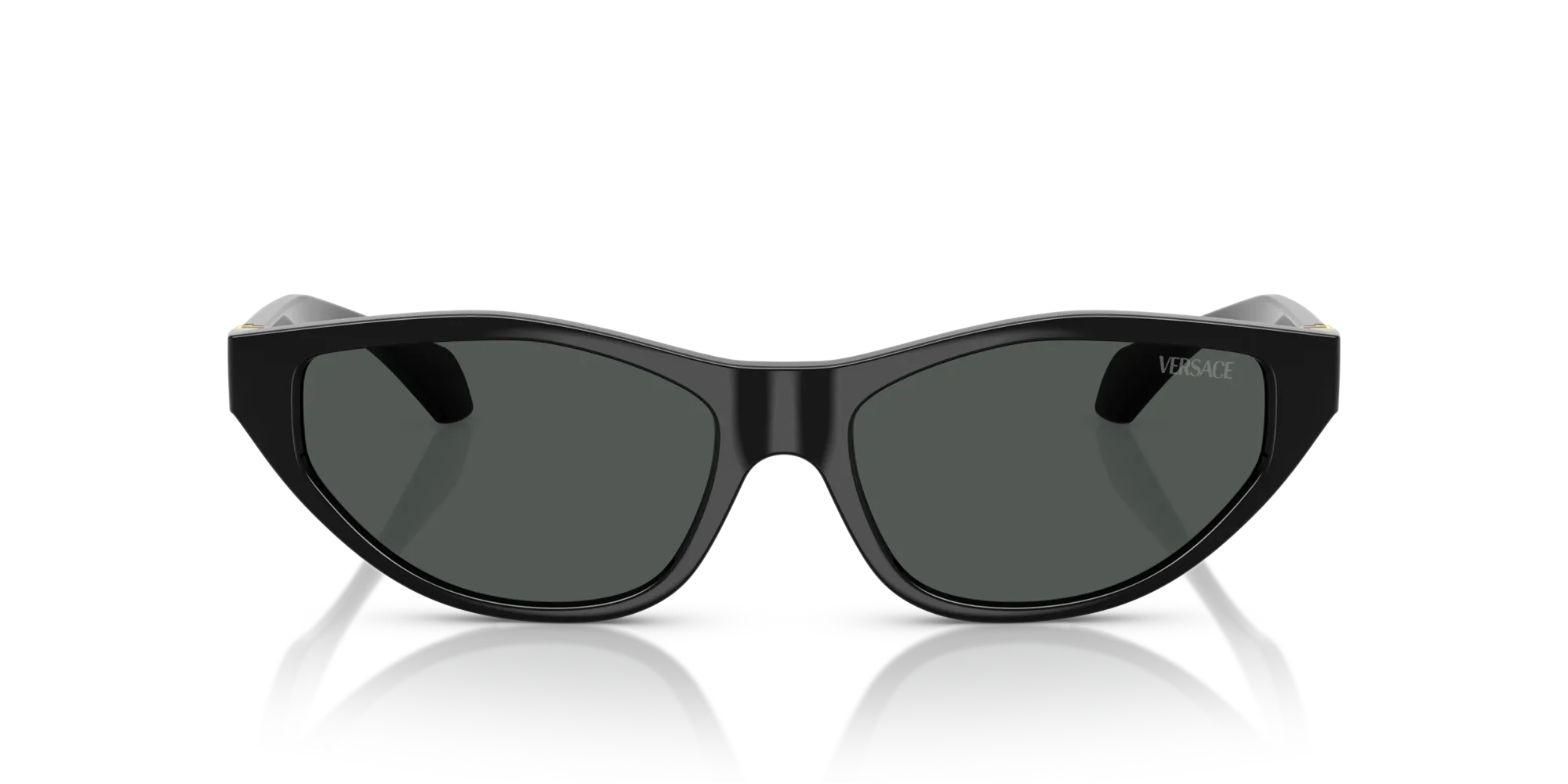 Versace VE4491U GB1/87 Occhiali da sole Iniettato Nero Grigio Cat Eye Normale - immagine 3