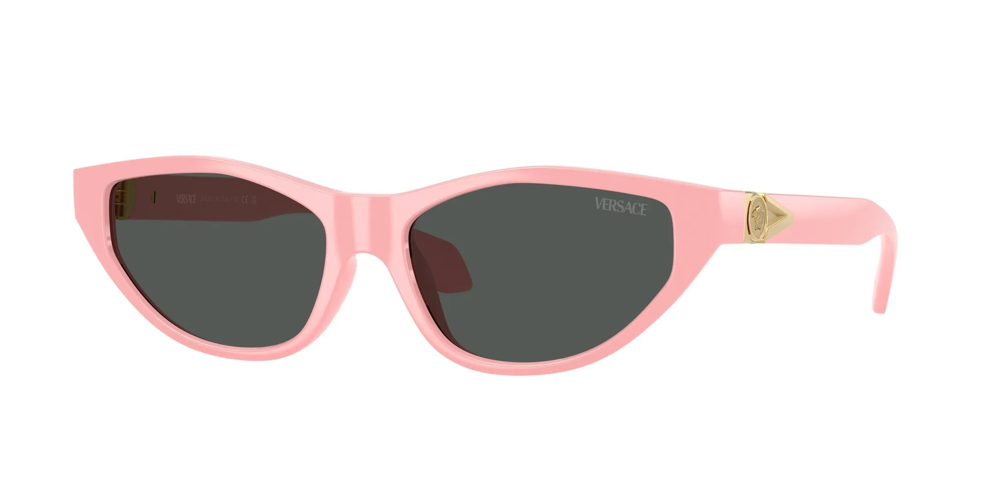 Versace VE4491U 545287 Occhiali da sole Iniettato Rosa Grigio Cat Eye Normale - immagine 1