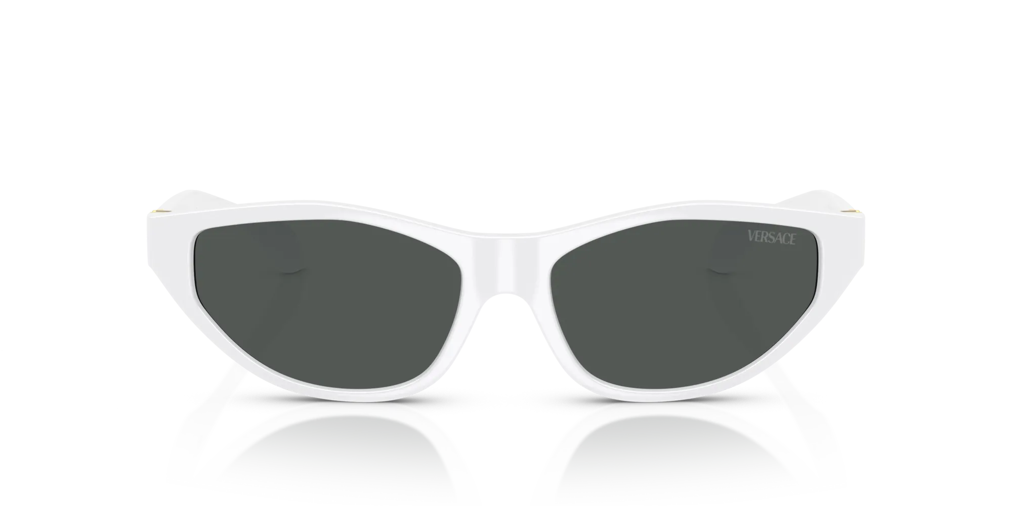 Versace VE4491U 314/87 Occhiali da sole Iniettato Bianco Grigio Cat Eye Normale - immagine 3