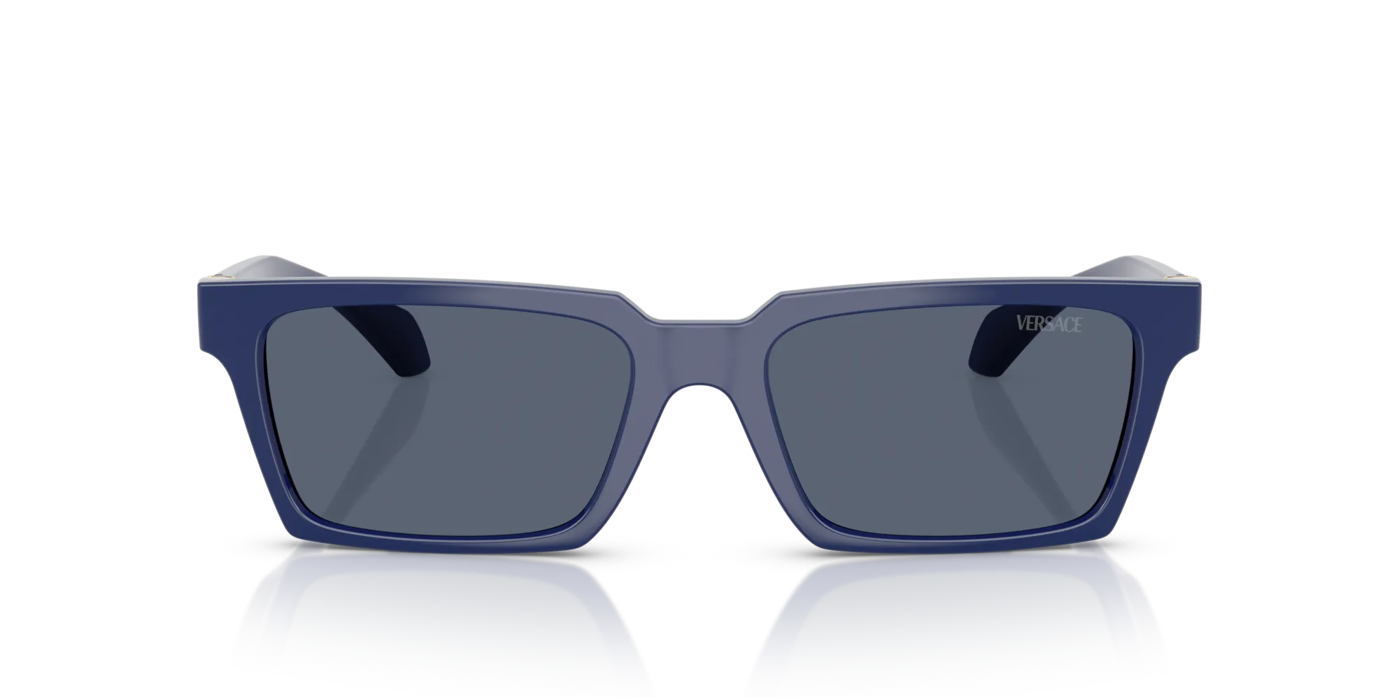 Versace VE4490U 545087 Occhiali da sole Iniettato Blu Grigio Squadrata Normale - immagine 3