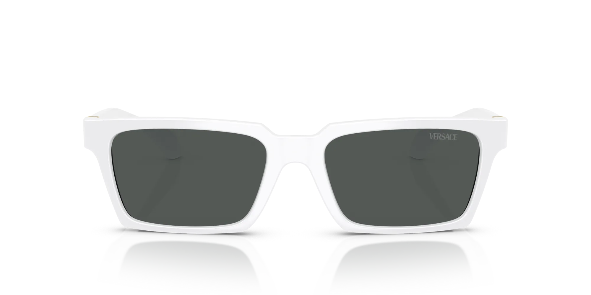Versace VE4490U 314/87 Occhiali da sole Iniettato Bianco Grigio Squadrata Normale - immagine 3