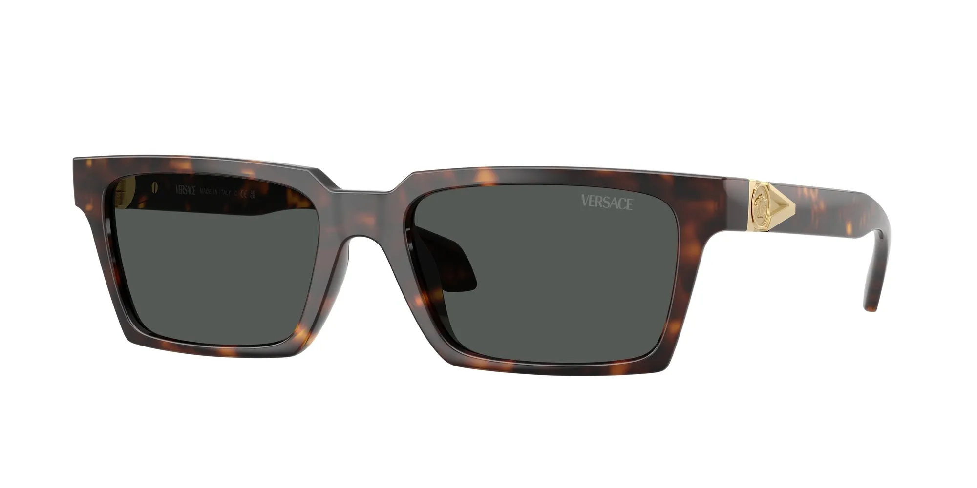Versace VE4490U 108/87 Occhiali da sole Iniettato Tartaruga Grigio Squadrata Normale - immagine 1