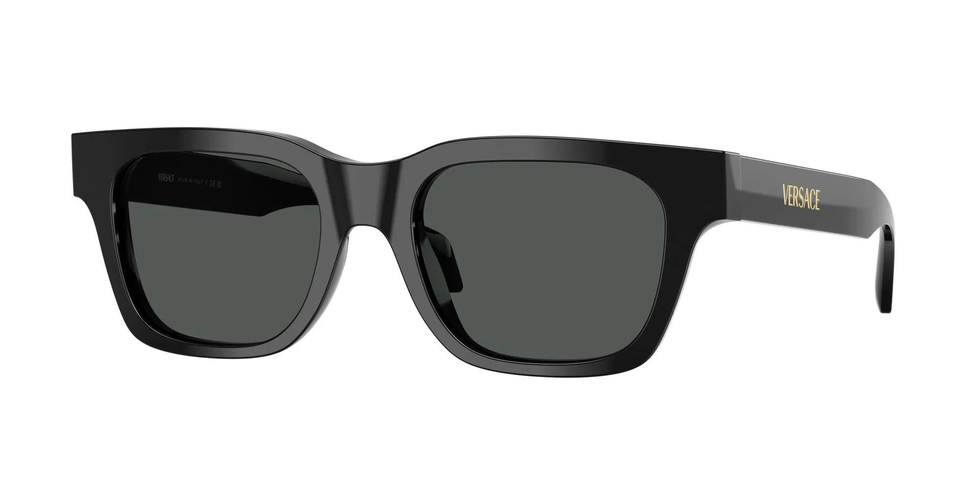 Versace VE4486 GB1/87 Occhiali da sole Acetato Nero Grigio Squadrata Normale - immagine 1