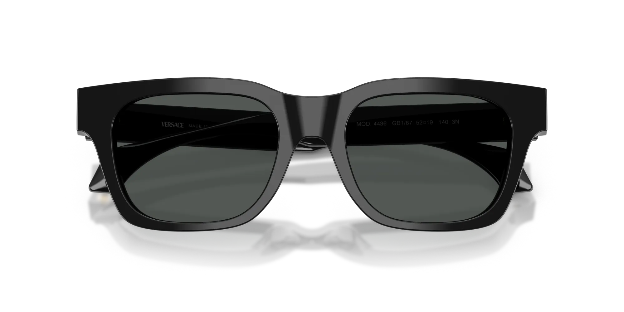 Versace VE4486 GB1/87 Occhiali da sole Acetato Nero Grigio Squadrata Normale - immagine 2