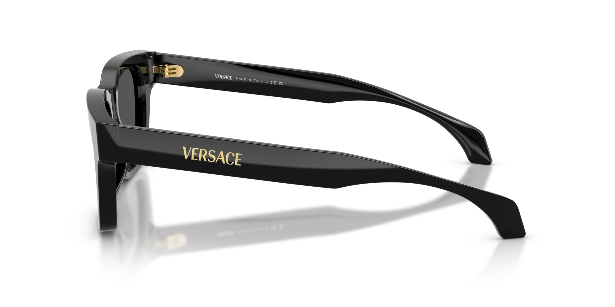 Versace VE4486 GB1/87 Occhiali da sole Acetato Nero Grigio Squadrata Normale - immagine 4