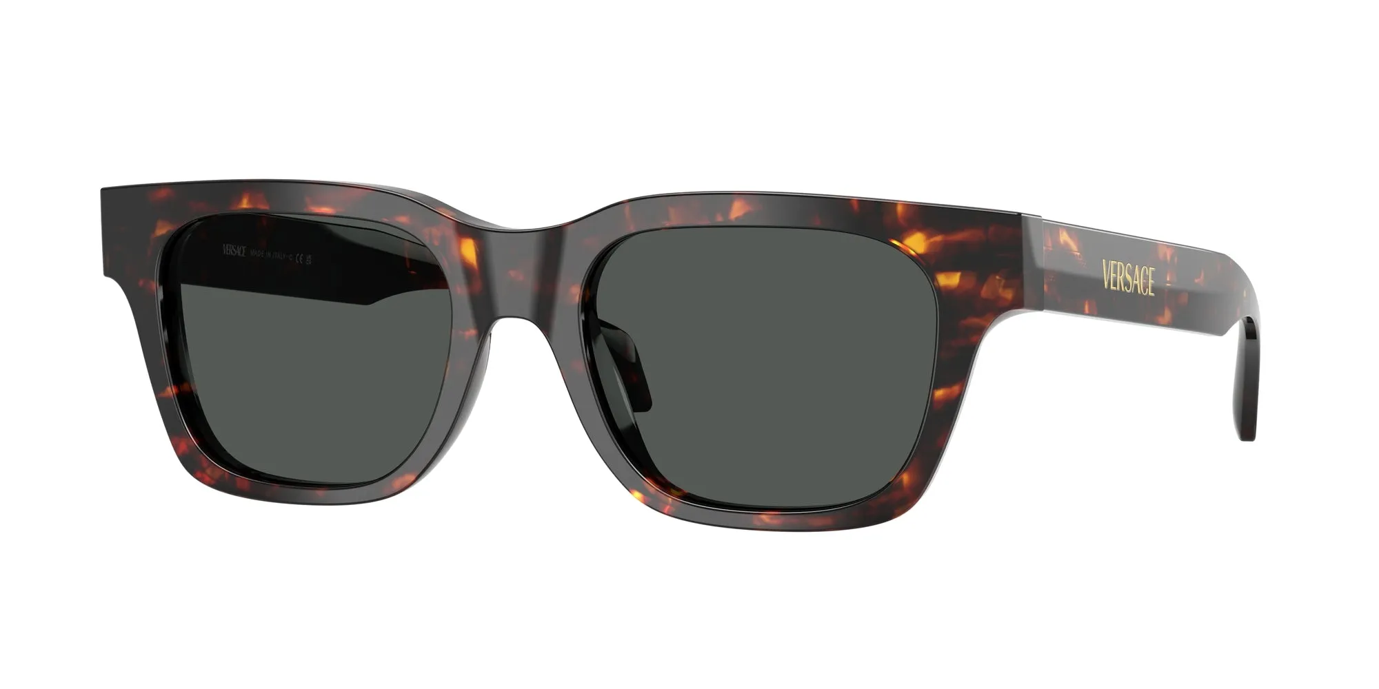 Versace VE4486 550987 Occhiali da sole Acetato Tartaruga Grigio Squadrata Normale - immagine 1