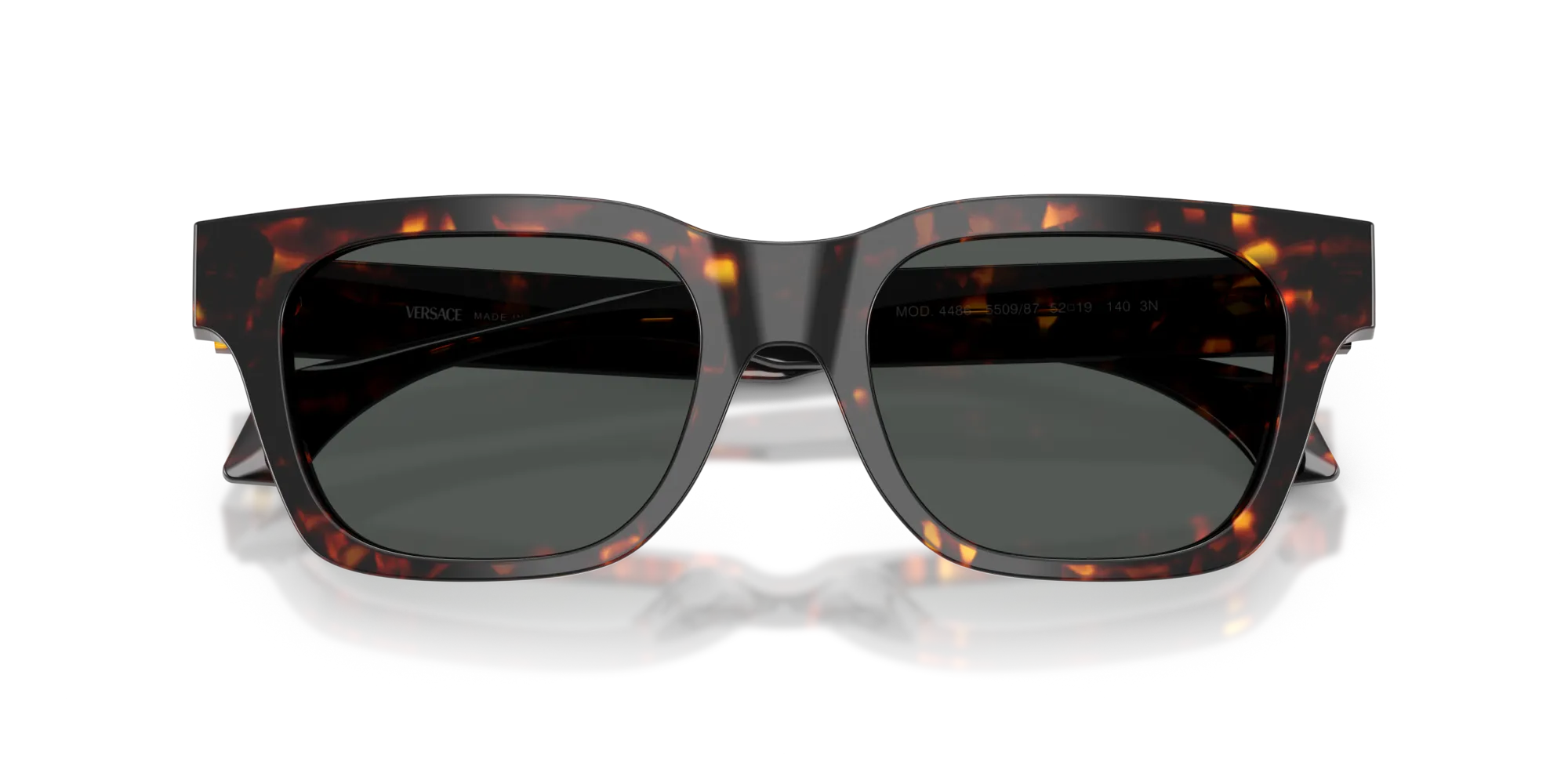 Versace VE4486 550987 Occhiali da sole Acetato Tartaruga Grigio Squadrata Normale - immagine 2
