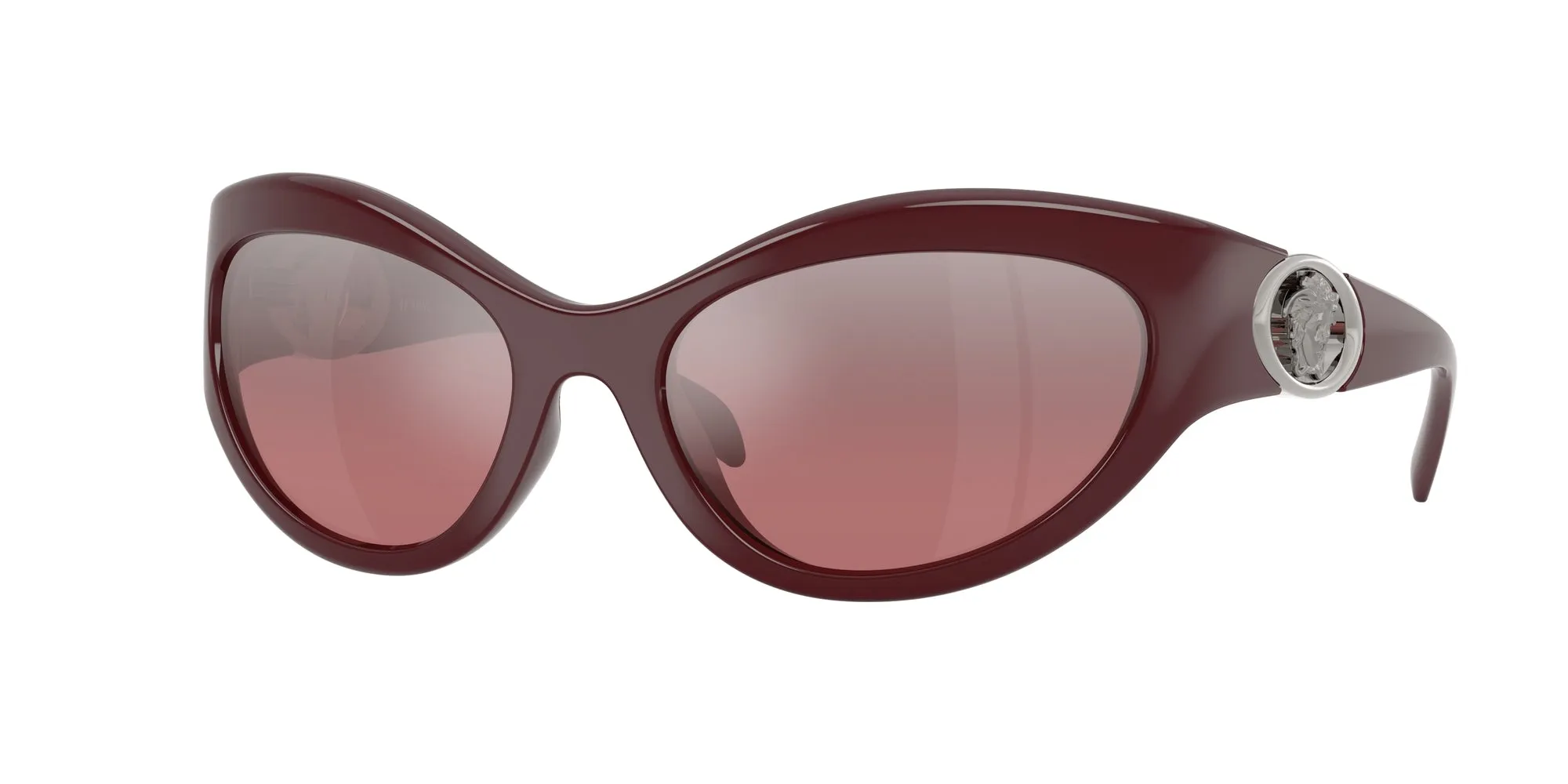 Versace VE4485 54877E Occhiali da sole Iniettato Viola Rosa Rotonda Normale Sfumato - immagine 1