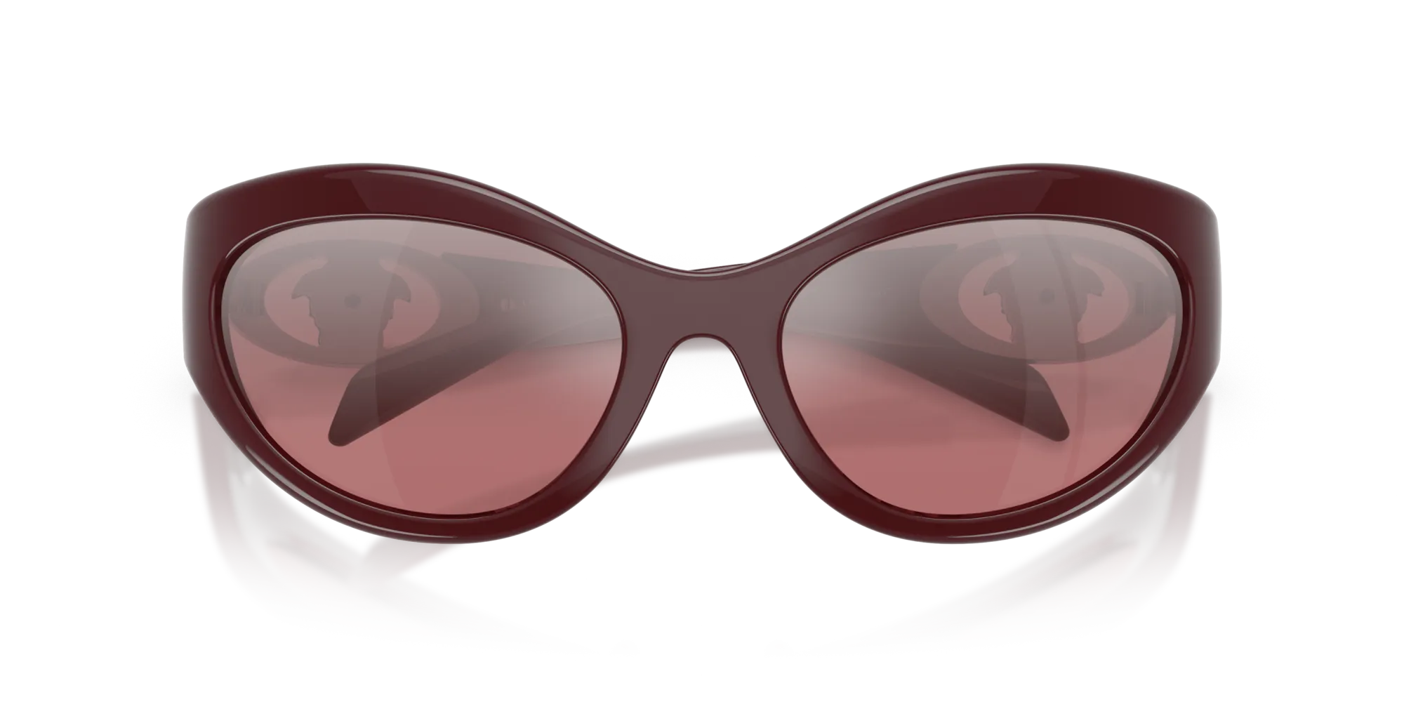 Versace VE4485 54877E Occhiali da sole Iniettato Viola Rosa Rotonda Normale Sfumato - immagine 2