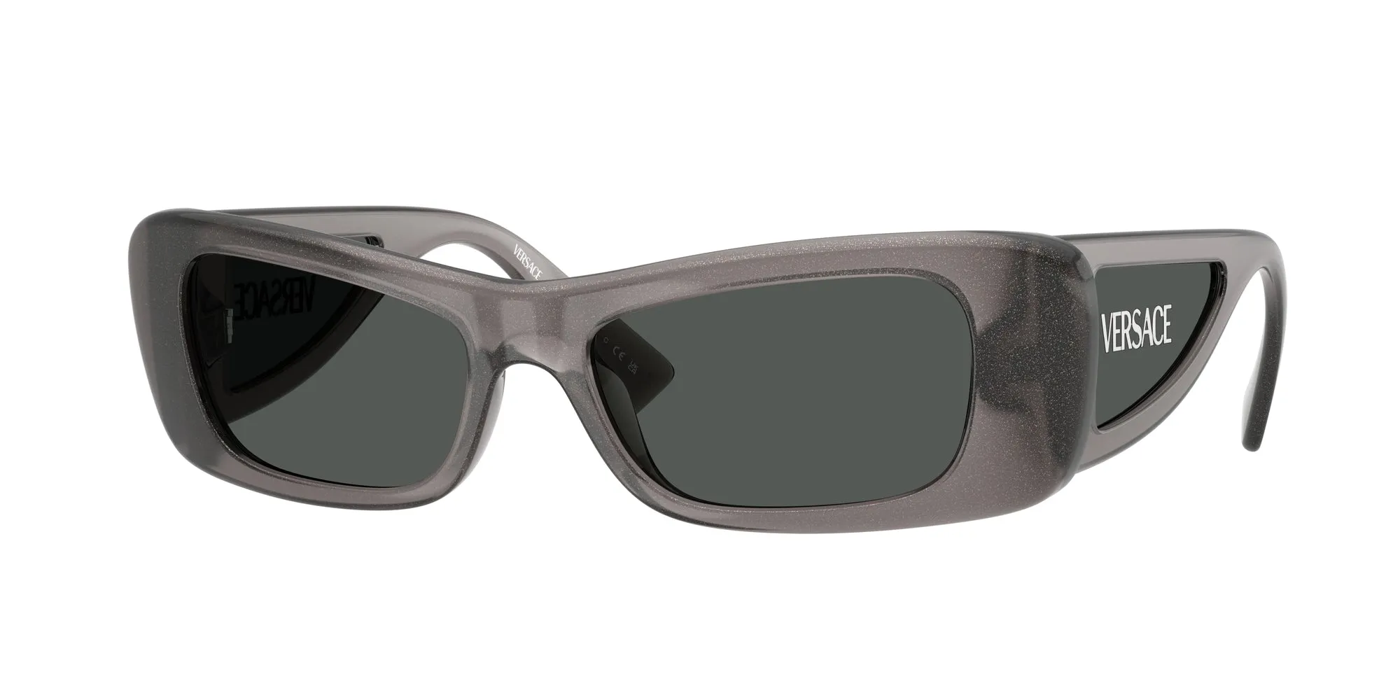 Versace VE4481 550287 Occhiali da sole Iniettato Grigio Grigio Cat Eye Normale - immagine 1