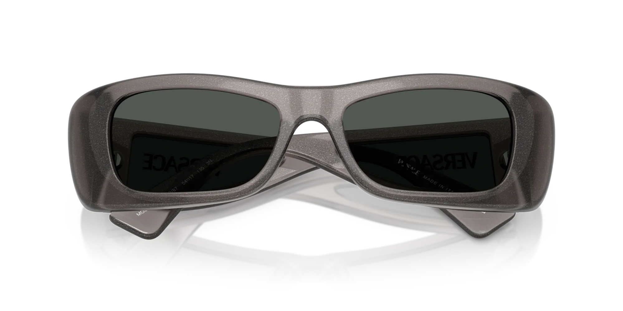 Versace VE4481 550287 Occhiali da sole Iniettato Grigio Grigio Cat Eye Normale - immagine 2