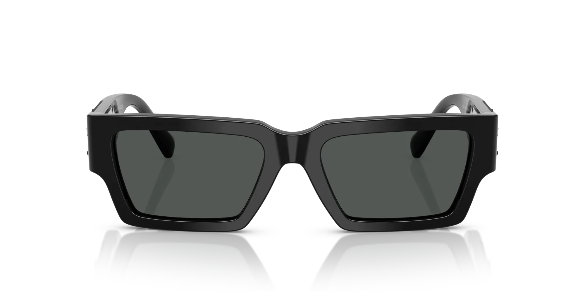 Versace VE4459 536087 Occhiali da sole Acetato Nero Grigio Squadrata Normale - immagine 3