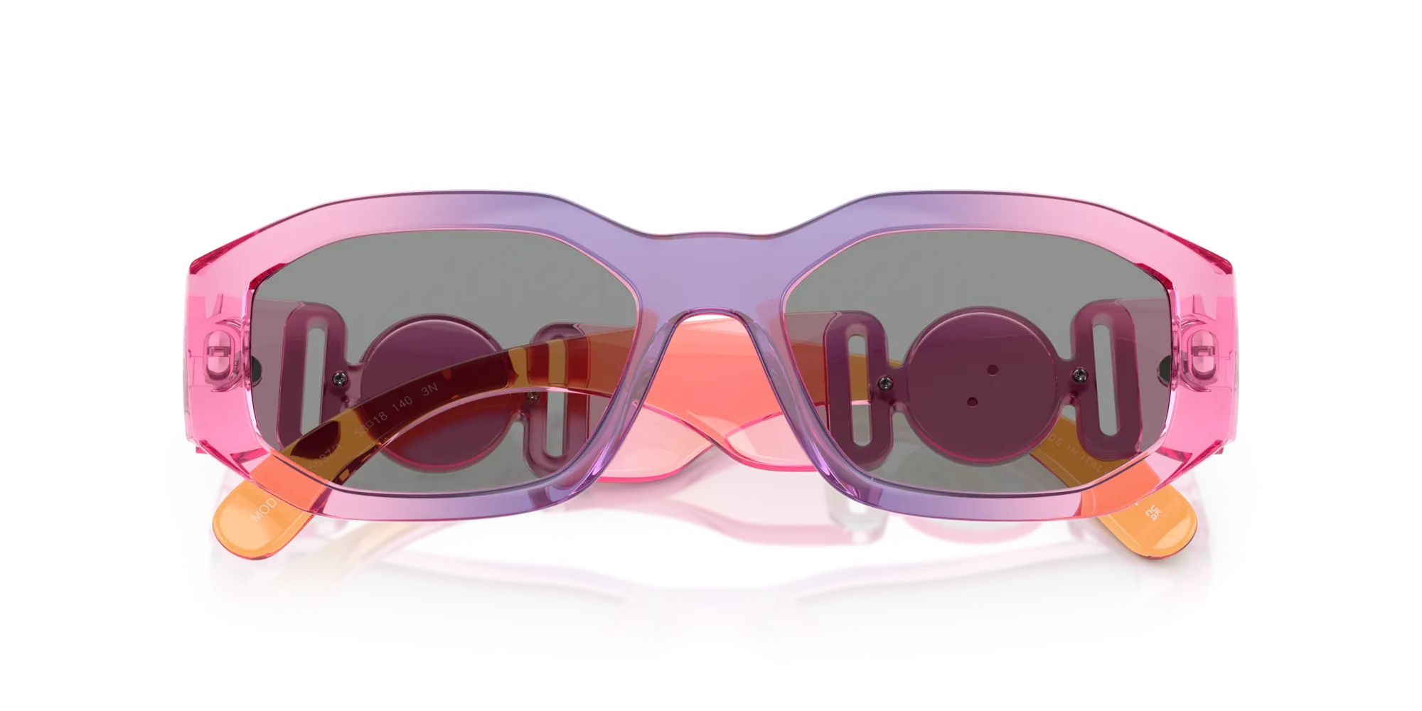 Versace VE4361 5537/1 Occhiali da sole Nylon Rosa Grigio Geometrica Normale - immagine 2