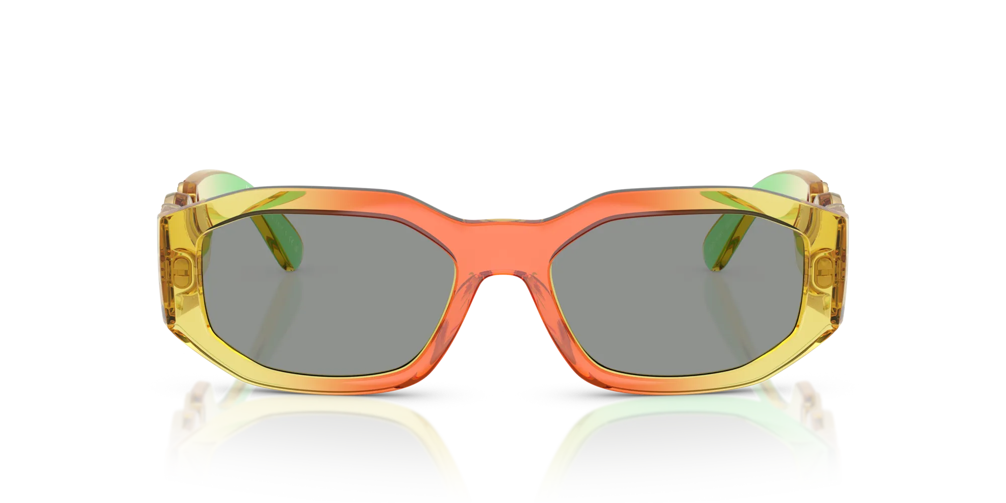 Versace VE4361 5530/1 Occhiali da sole Nylon Giallo Grigio Geometrica Normale - immagine 3