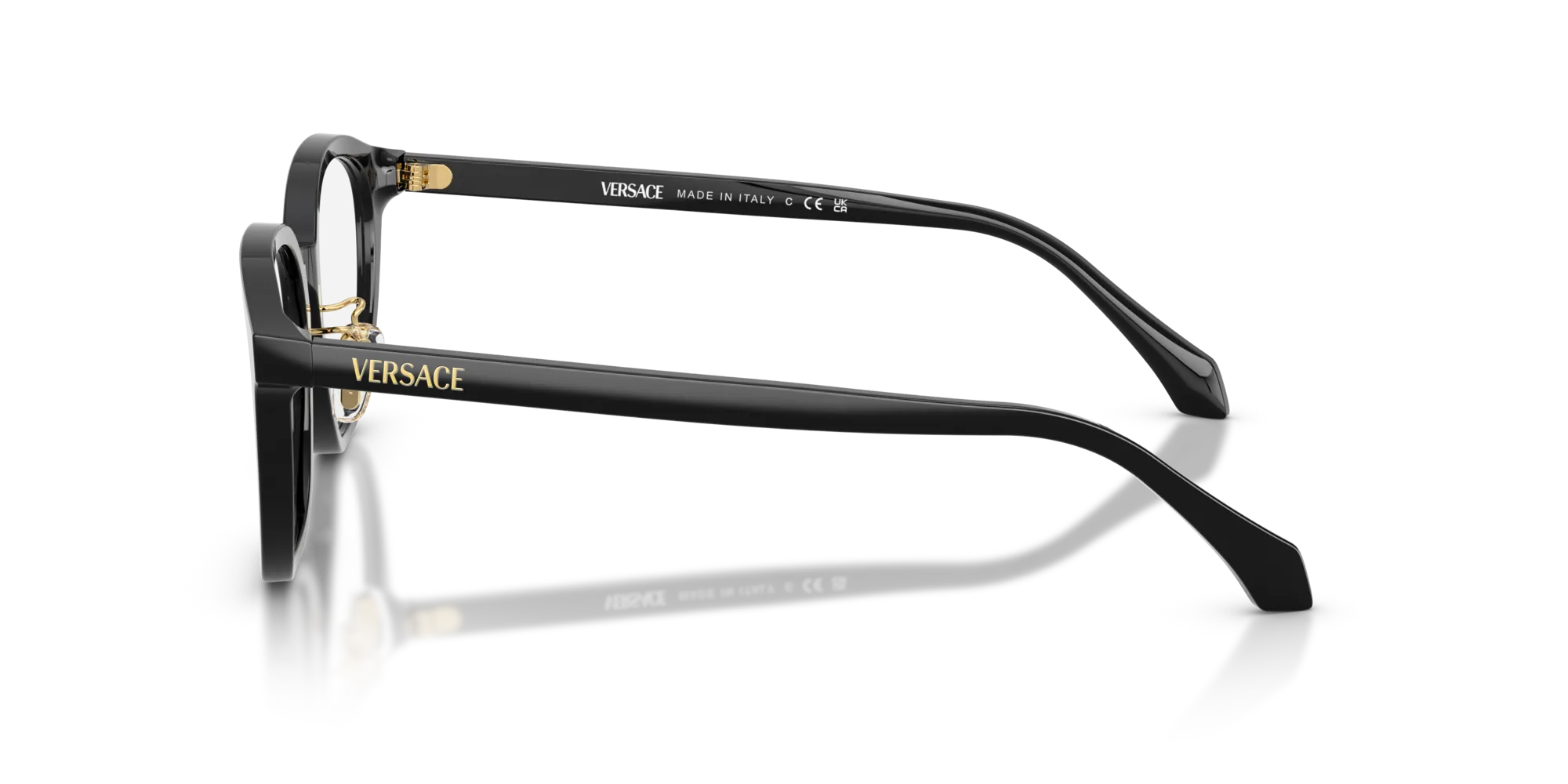 Versace VE3379D GB1 Montature da vista Acetato Nero Pantos Normale - immagine 4
