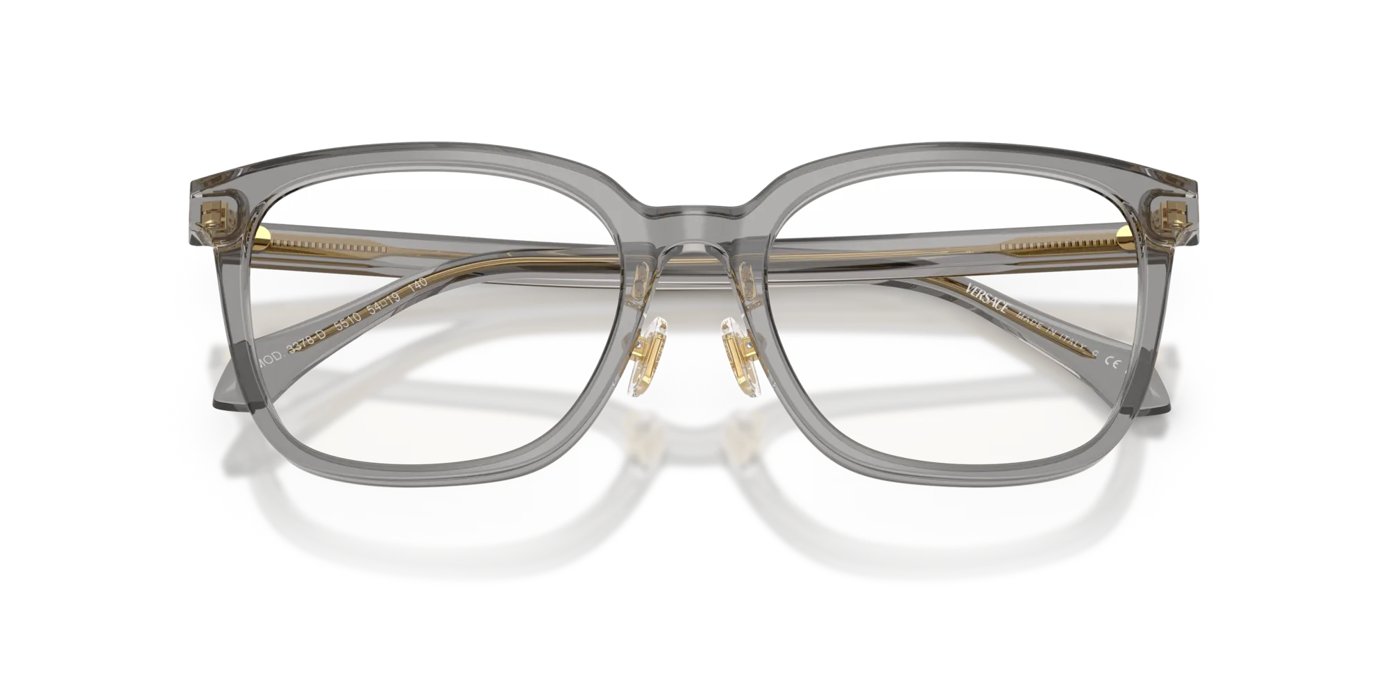 Versace VE3378D 5510 Montature da vista Acetato Grigio Squadrata Normale - immagine 2