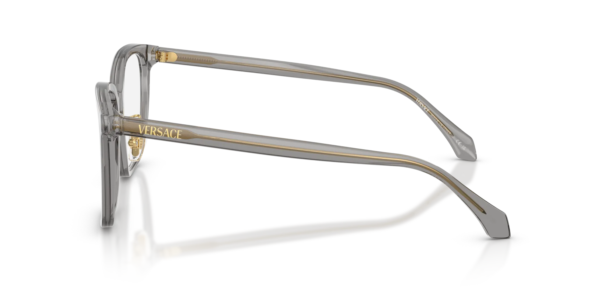 Versace VE3378D 5510 Montature da vista Acetato Grigio Squadrata Normale - immagine 4