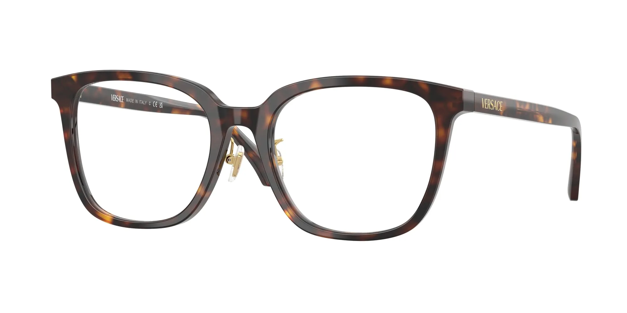 Versace VE3378D 108 Montature da vista Acetato Marrone Squadrata Normale - immagine 1