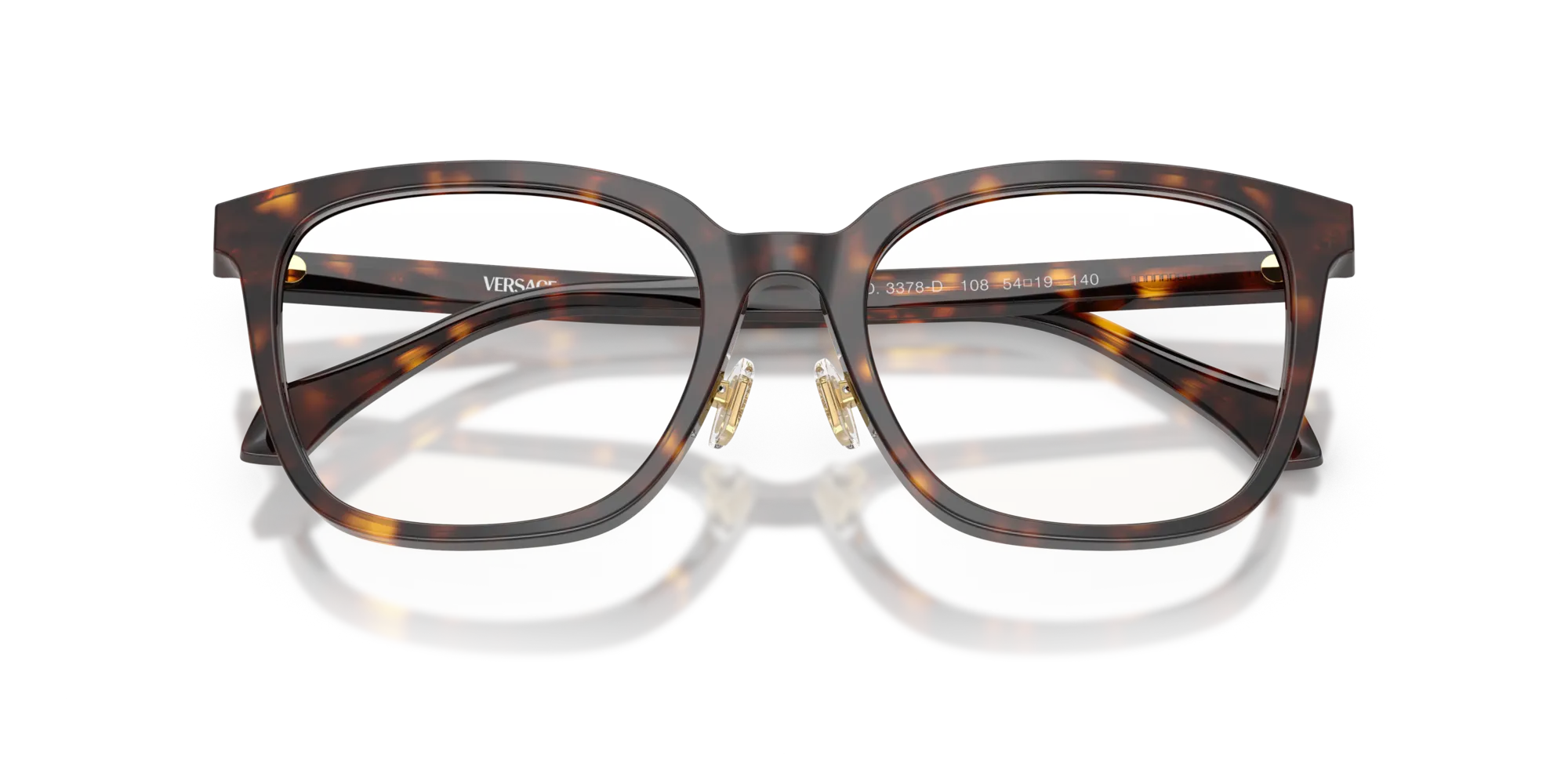Versace VE3378D 108 Montature da vista Acetato Marrone Squadrata Normale - immagine 2
