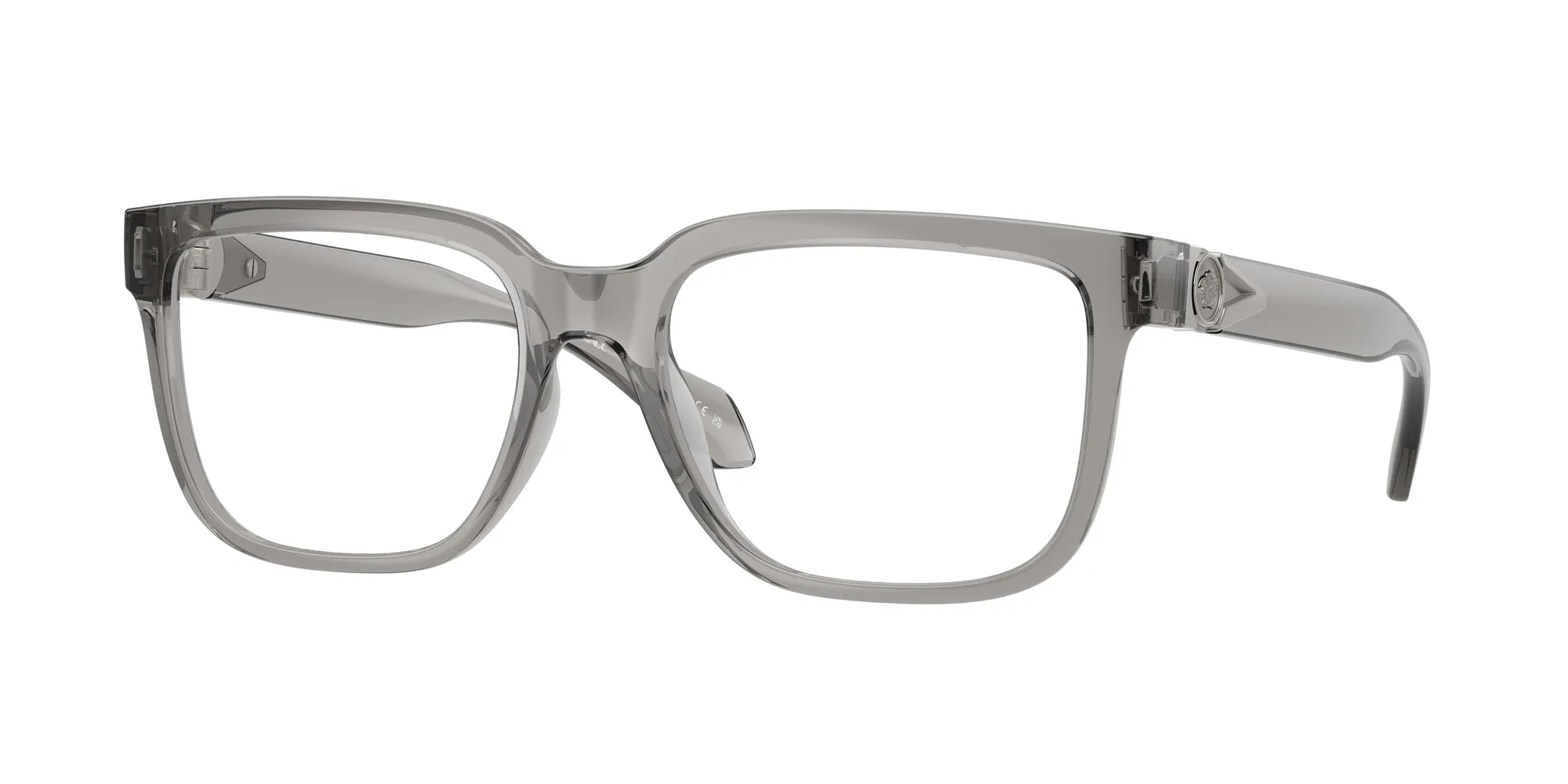 Versace VE3377U 593 Montature da vista Iniettato Grigio Squadrata Normale - immagine 1