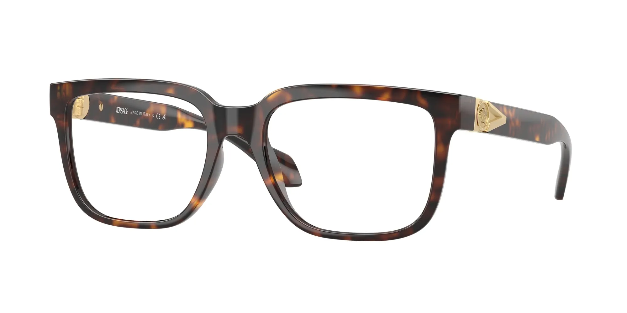 Versace VE3377U 108 Montature da vista Iniettato Tartaruga Squadrata Normale - immagine 1