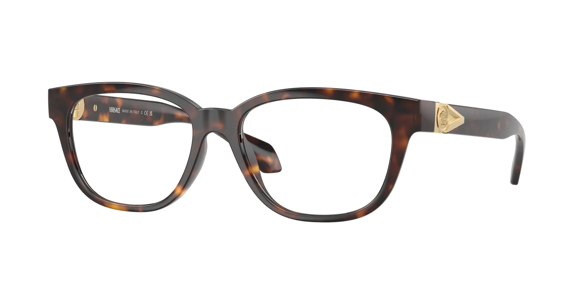 Versace VE3376U 108 Montature da vista Iniettato Tartaruga Rotonda Normale - immagine 1
