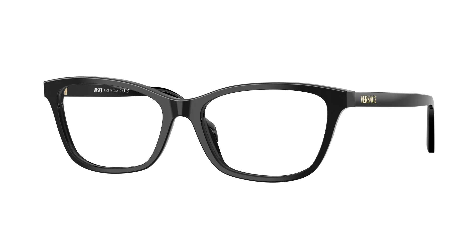 Versace VE3375 GB1 Montature da vista Acetato Nero Cat Eye Normale - immagine 1
