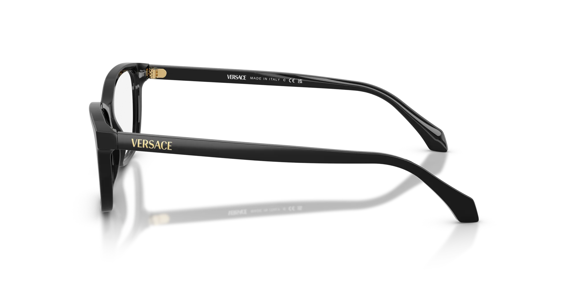 Versace VE3375 GB1 Montature da vista Acetato Nero Cat Eye Normale - immagine 4