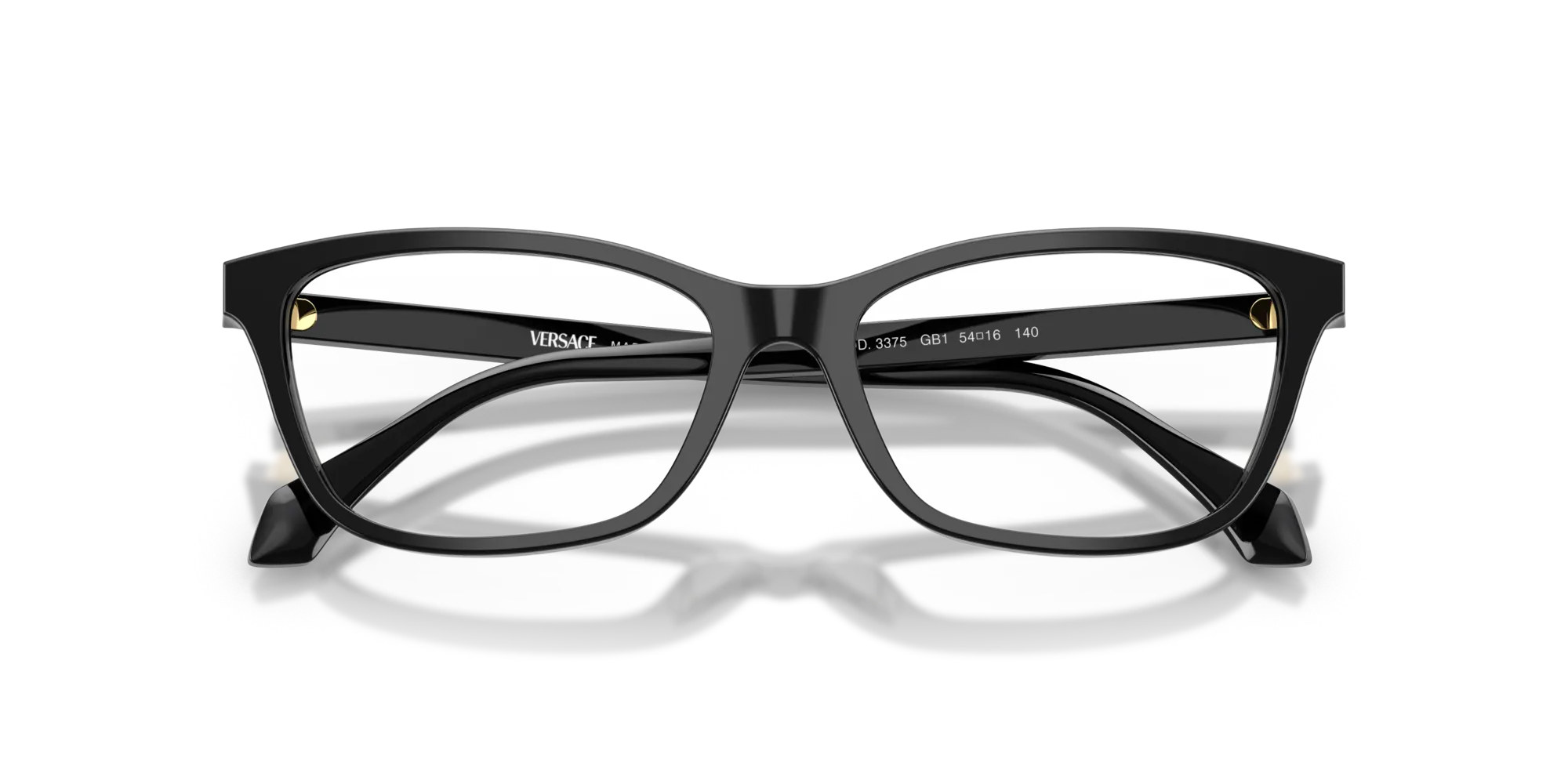 Versace VE3375 GB1 Montature da vista Acetato Nero Cat Eye Normale - immagine 2