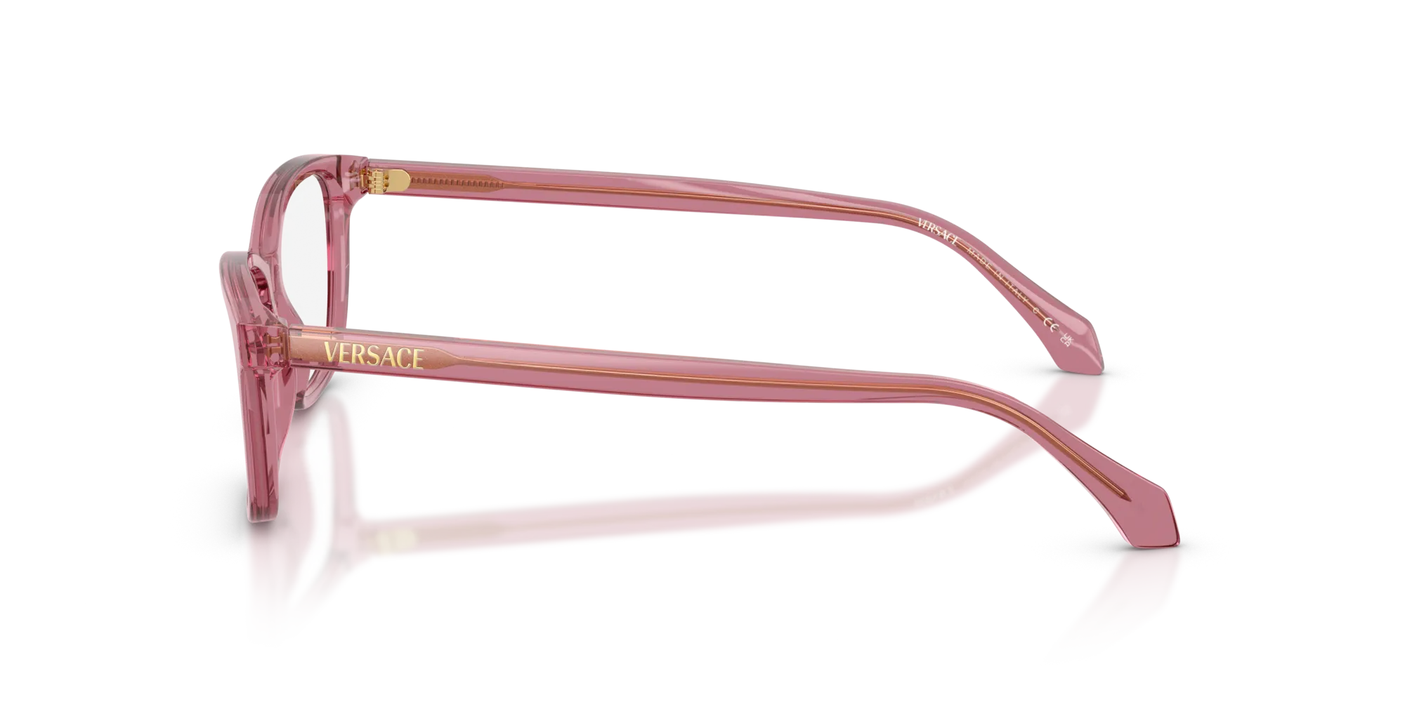Versace VE3375 5234 Montature da vista Acetato Rosso Cat Eye Normale - immagine 4