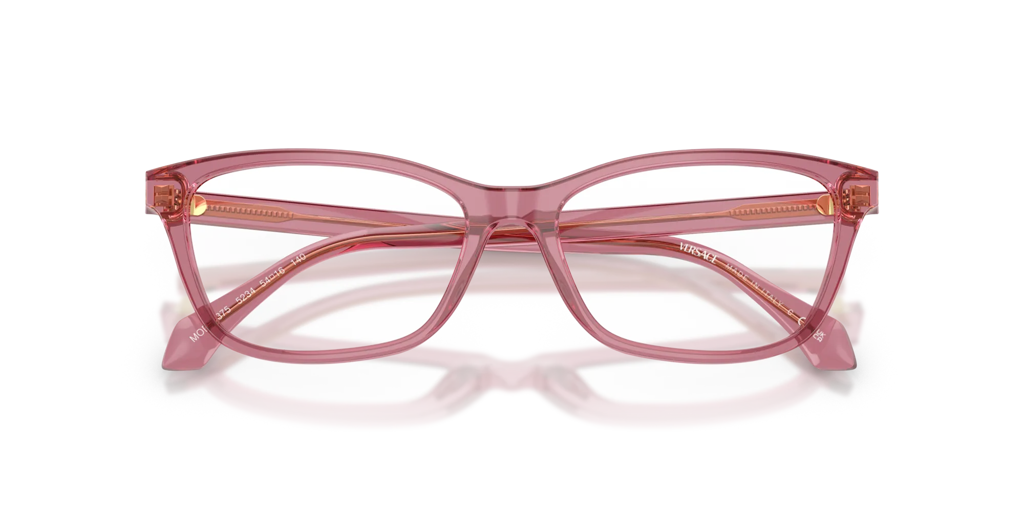Versace VE3375 5234 Montature da vista Acetato Rosso Cat Eye Normale - immagine 2