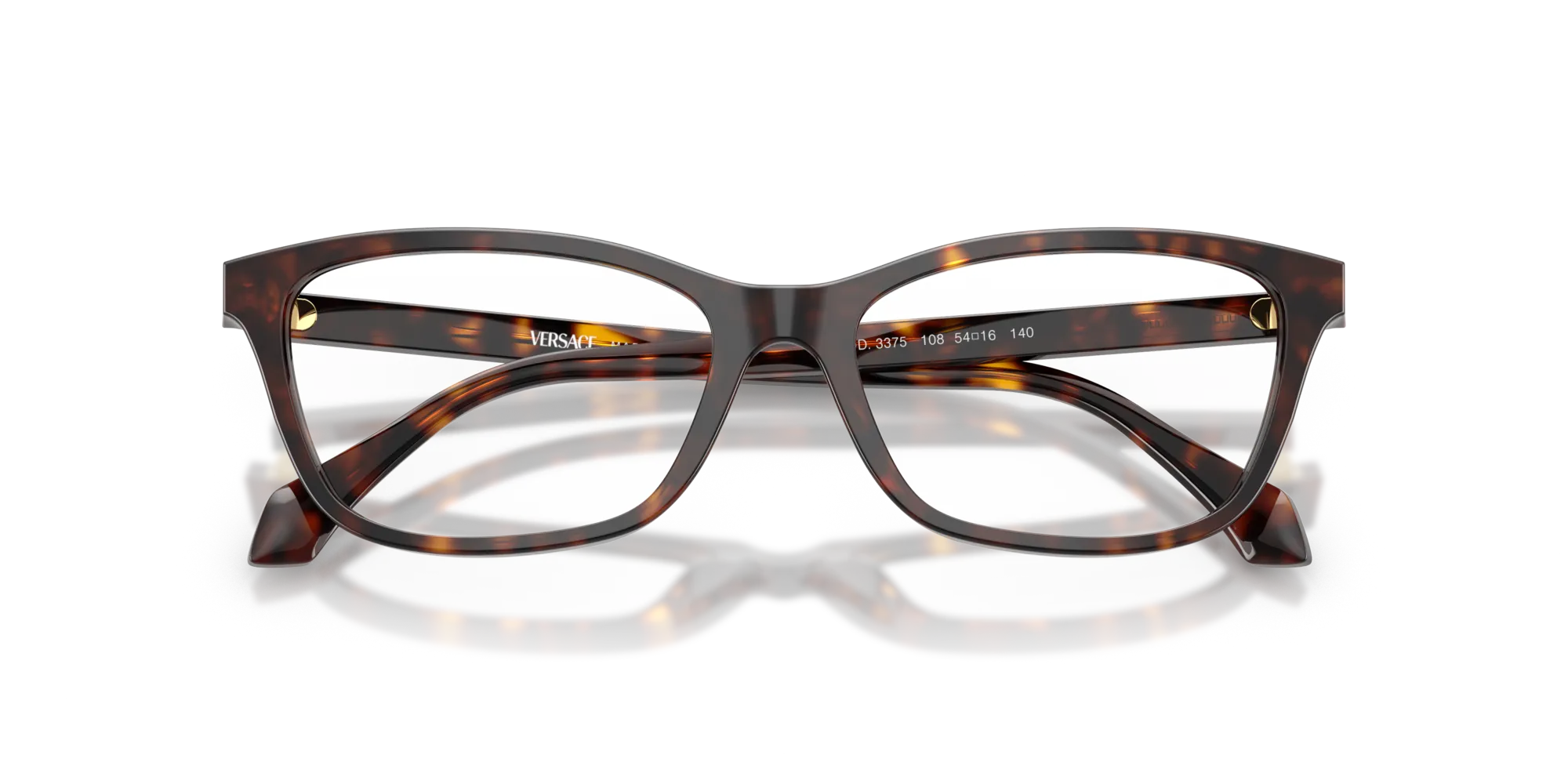 Versace VE3375 108 Montature da vista Acetato Marrone Cat Eye Normale - immagine 2