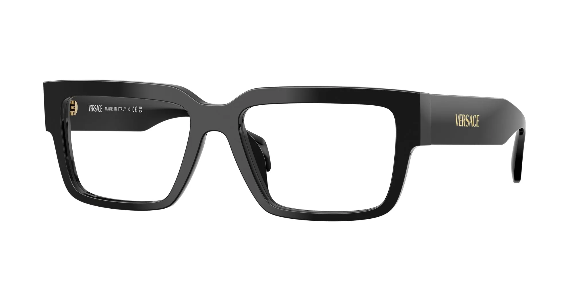 Versace VE3374U GB1 Montature da vista Acetato Nero Squadrata Normale - immagine 1