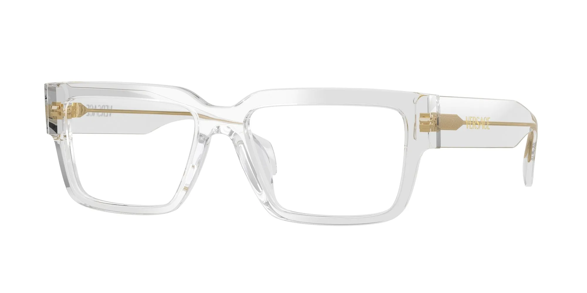 Versace VE3374U 5519 Montature da vista Acetato Grigio Squadrata Normale - immagine 1