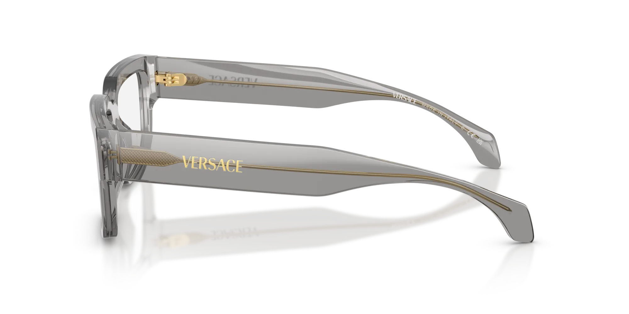 Versace VE3374U 5510 Montature da vista Acetato Grigio Squadrata Normale - immagine 4