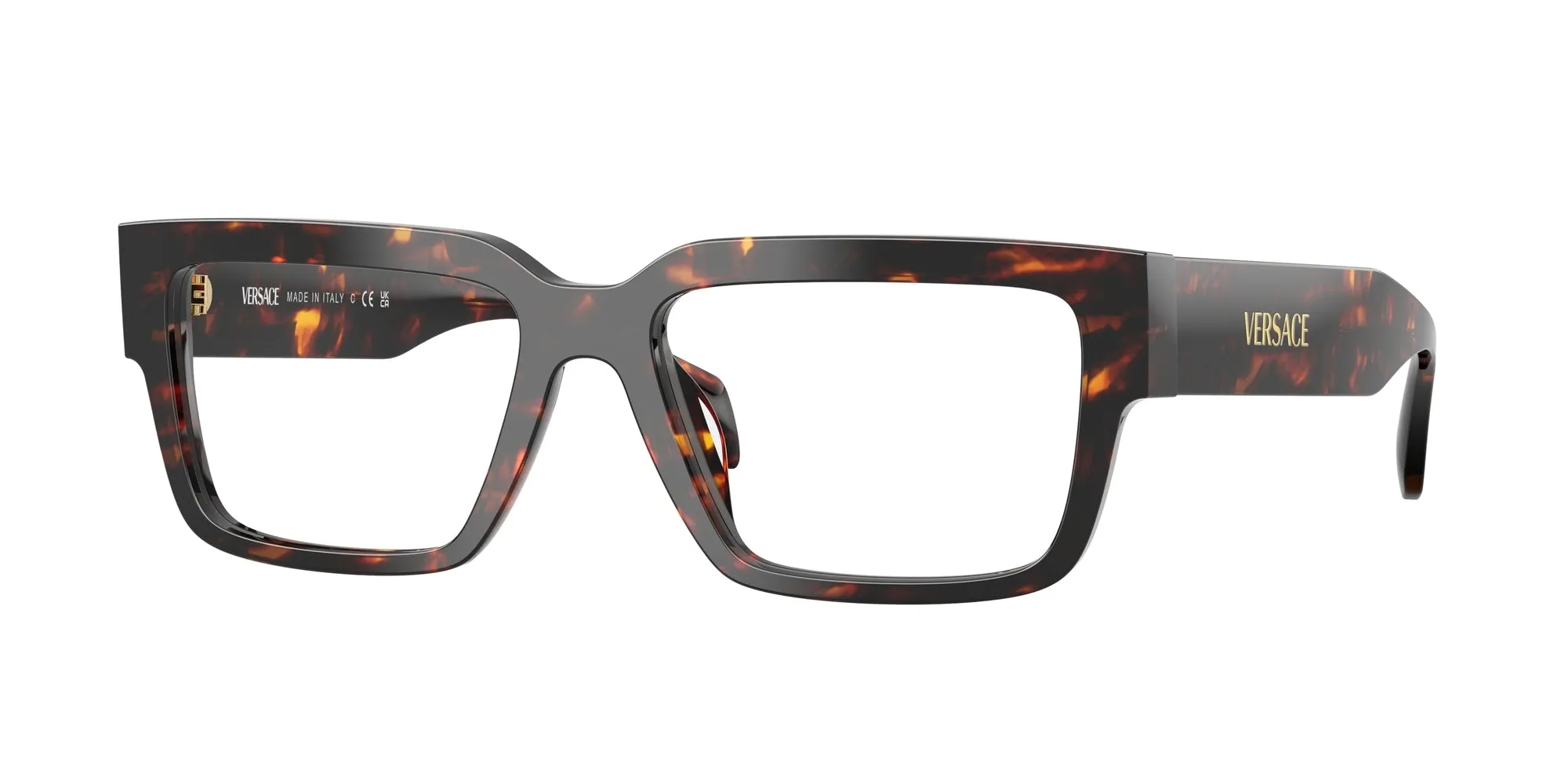 Versace VE3374U 5509 Montature da vista Acetato Tartaruga Squadrata Normale - immagine 1