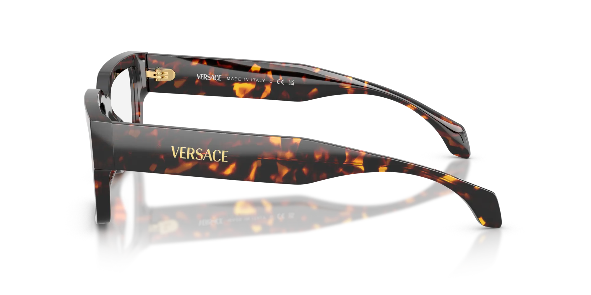 Versace VE3374U 5509 Montature da vista Acetato Tartaruga Squadrata Normale - immagine 4