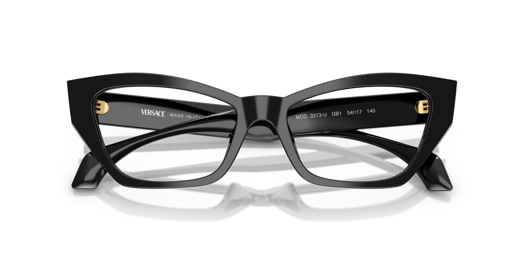 Versace VE3373U GB1 Montature da vista Acetato Nero Cat Eye Normale - immagine 2