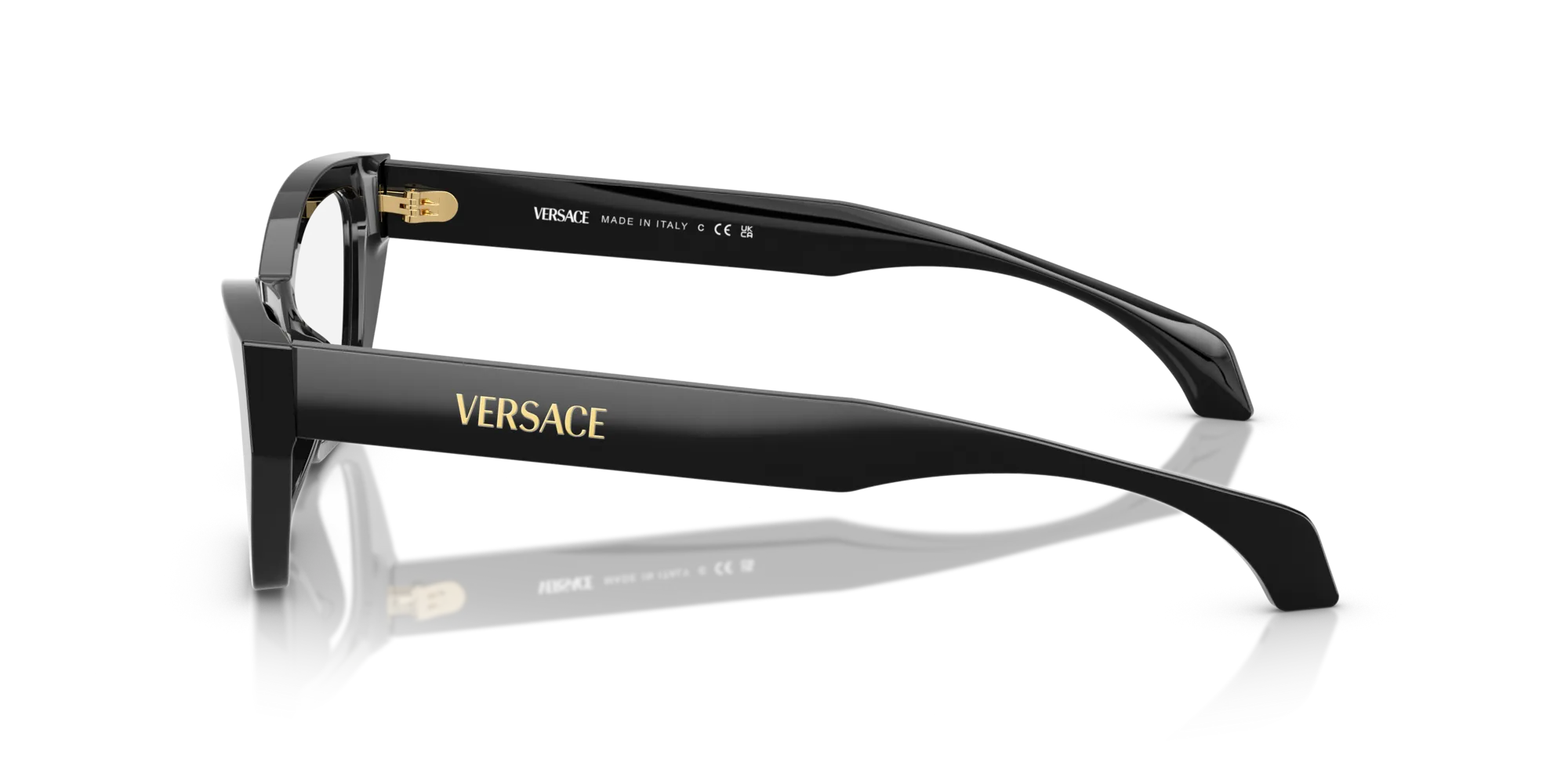 Versace VE3373U GB1 Montature da vista Acetato Nero Cat Eye Normale - immagine 4